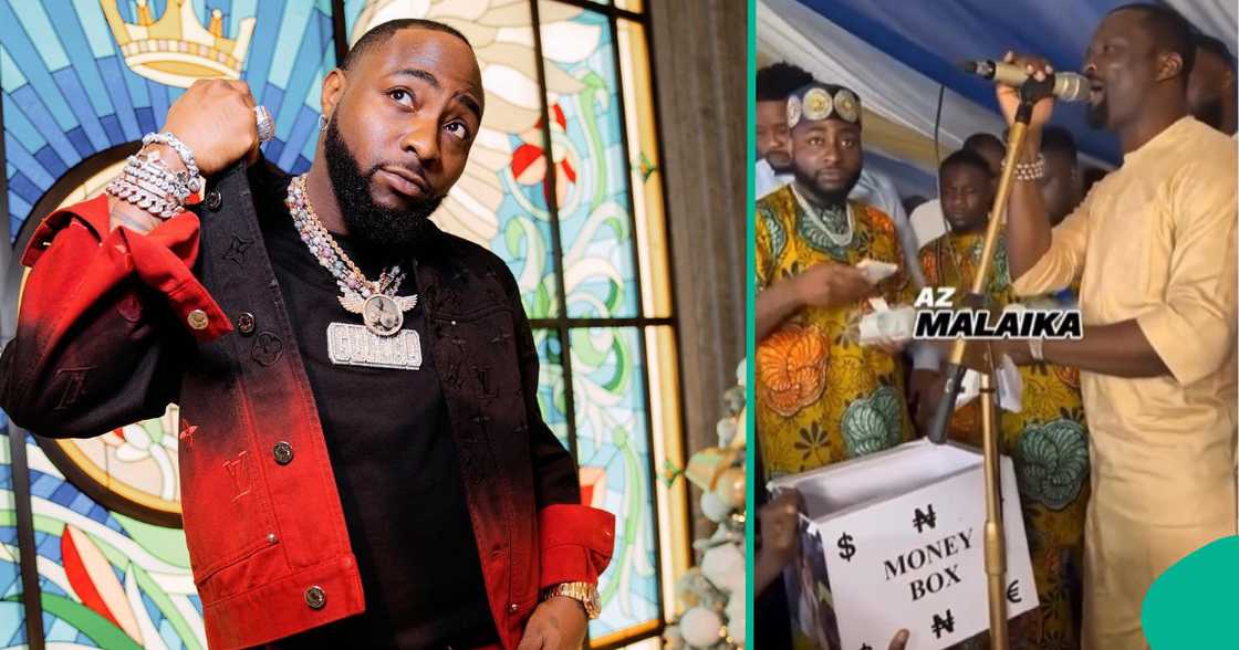 Davido joins Maliaka on stage. Davido joins Maliaka on stage.