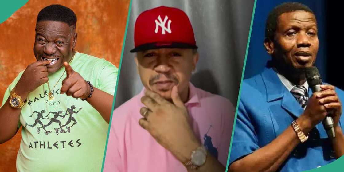 Daddy Freeze reacts to post shared online by a cleric who compared Mr Ibu's life to that RCCG GO, EA Adeboye