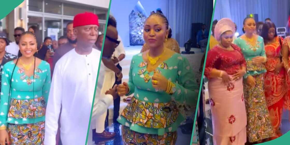 Photos of Regina Daniels at a wedding parry with her husband, Ned Nwoko Photos of Regina Daniels at a wedding parry with her husband, Ned Nwoko