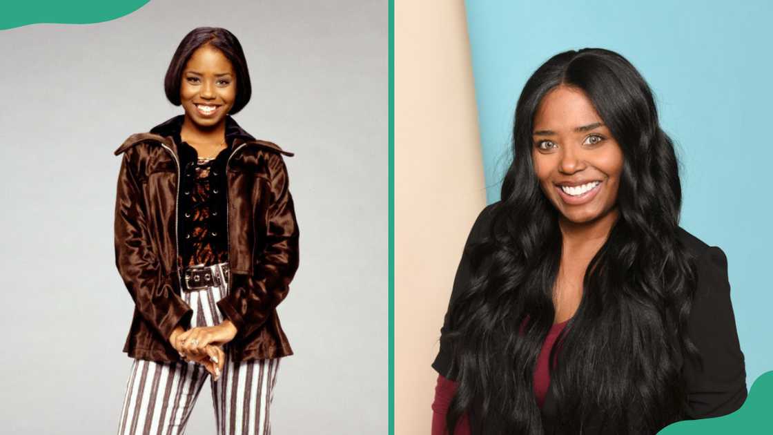 Shar Jackson in Moesha as Niecy Jackson (L). Shar Jackson on 22 February 2025 in Los Angeles, California (R). Shar Jackson in Moesha as Niecy Jackson (L). Shar Jackson on 22 February 2025 in Los Angeles, California (R).