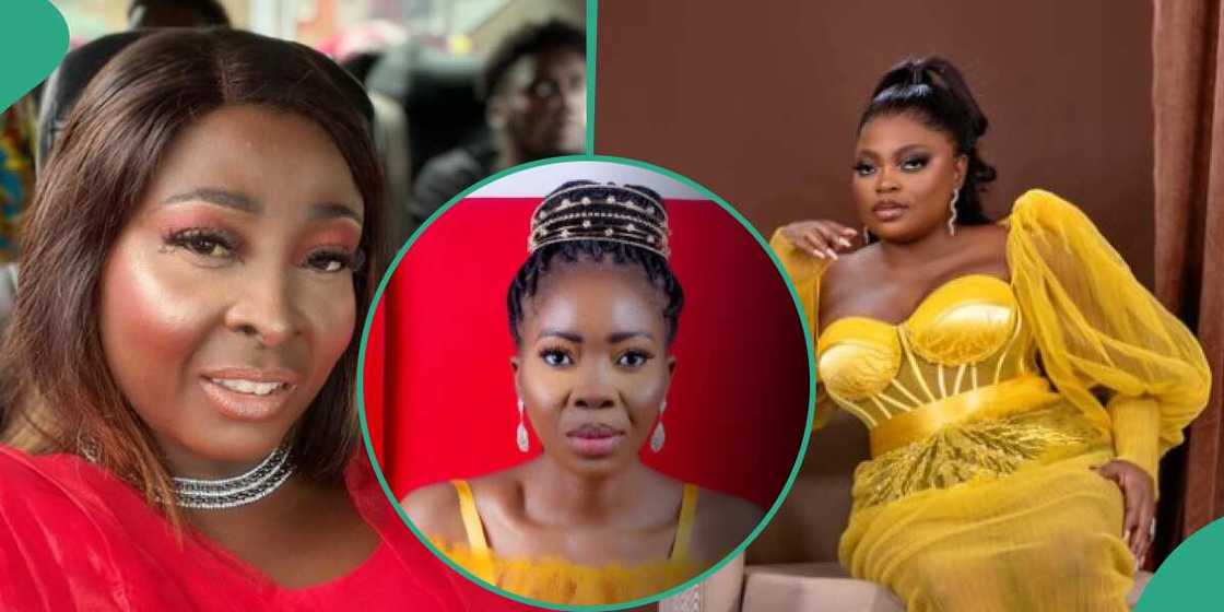 Adejumoke Aderounmu: Jenifa's Diary actress Adaku speaks as Funke Akindele gets dragged. Adejumoke Aderounmu: Jenifa's Diary actress Adaku speaks as Funke Akindele gets dragged.