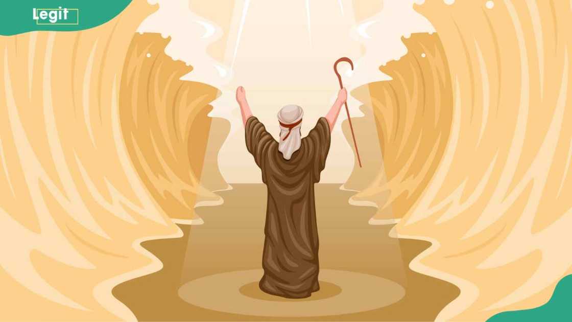 Moses miracle parting red sea