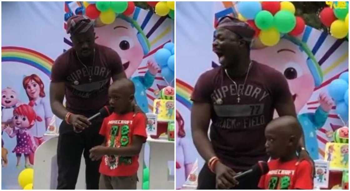 Nigerian kid prays for adults on Children's day, causes stir. Nigerian kid prays for adults on Children's day, causes stir.