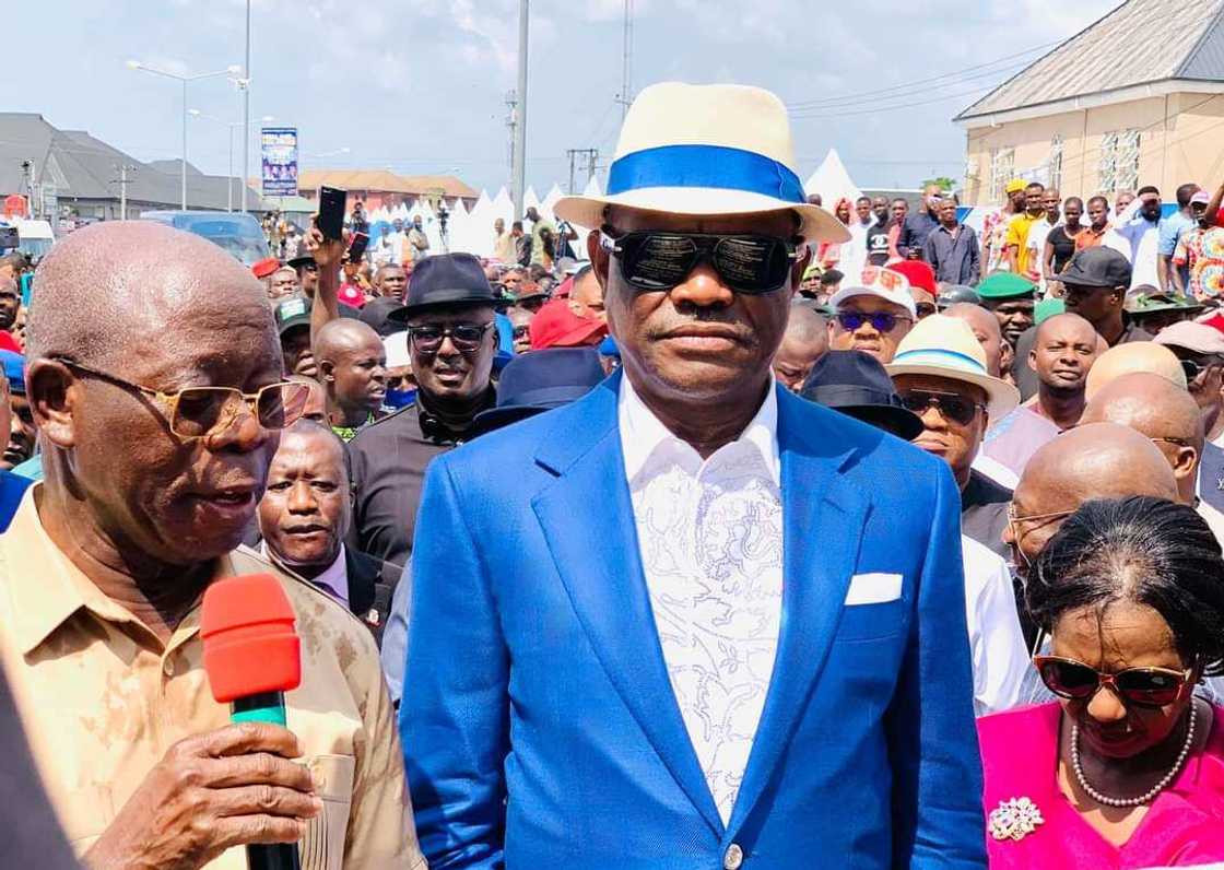 Oshiomhole da Wike. Oshiomhole da Wike.