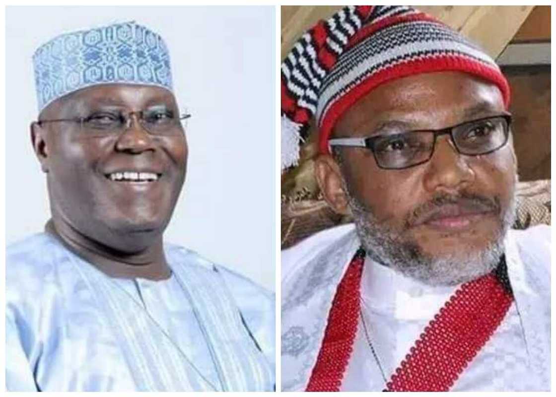 Atiku da Nnamdi Kanu Atiku da Nnamdi Kanu
