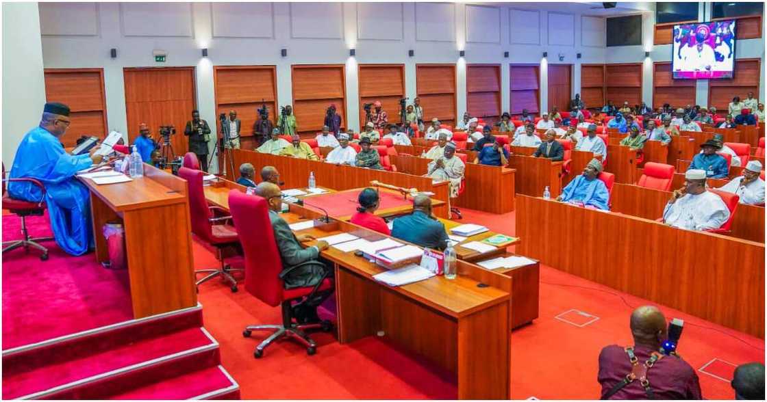 Zauren majalisar dattawan Najeriya. Zauren majalisar dattawan Najeriya.