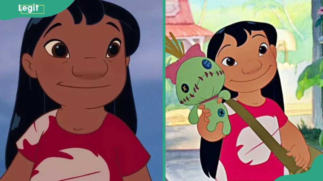 Lilo Pelekai smiling while holding a doll Lilo Pelekai smiling while holding a doll