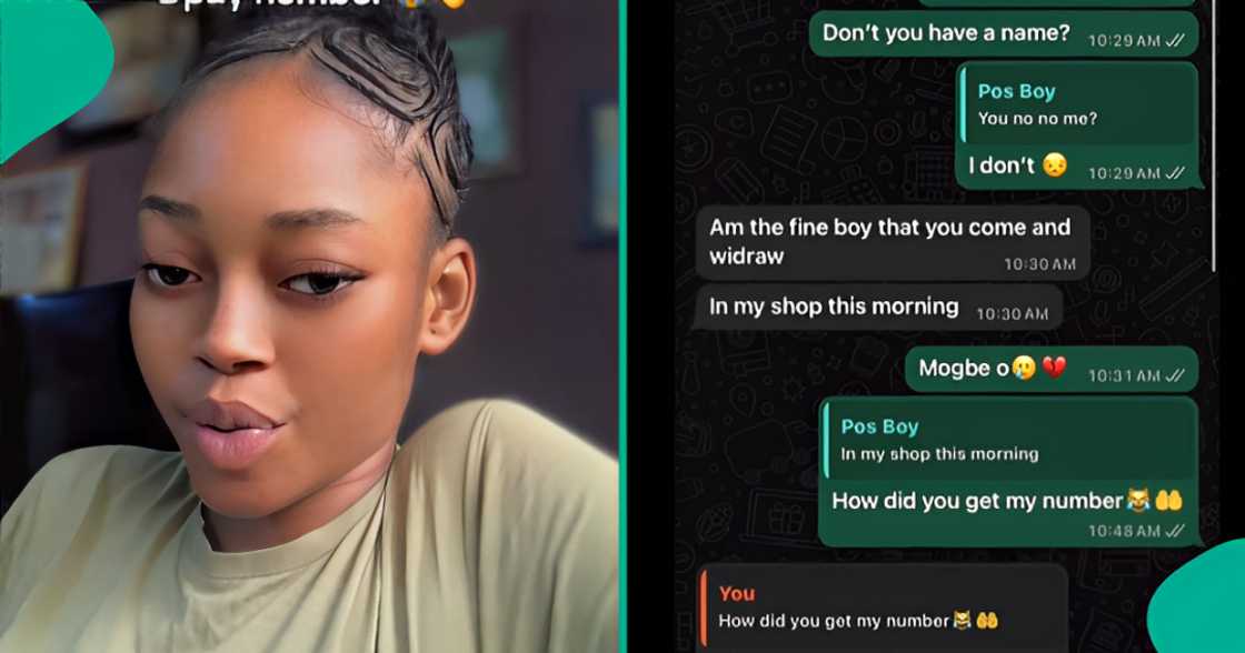 POS attendant texts lady who patronised him, woos her in viral video