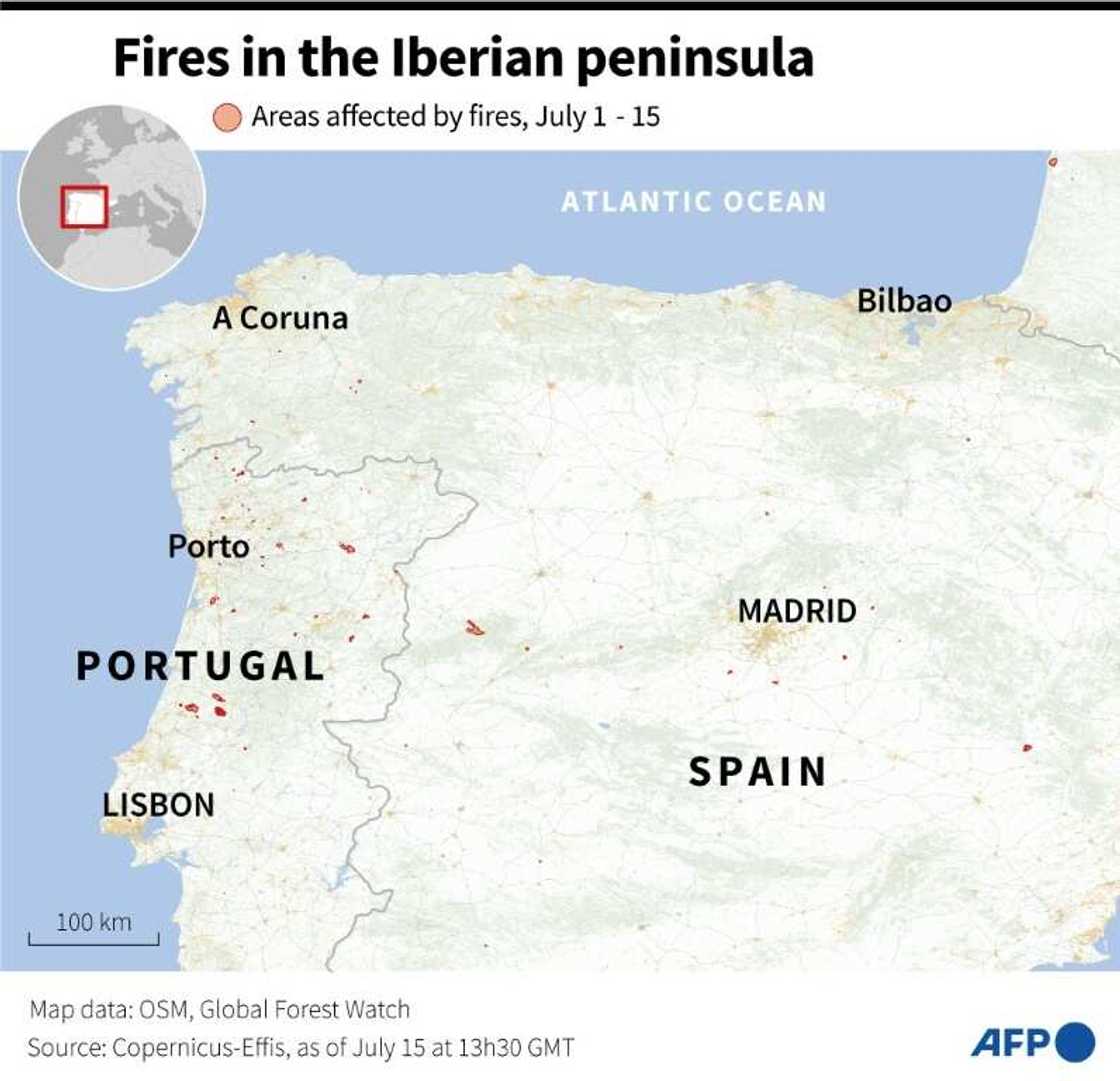 Fires in the Iberian peninsula Fires in the Iberian peninsula