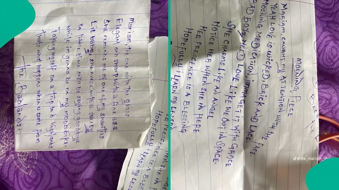 Nurse shares unusual letters from psychiatric patient, Nigerians react