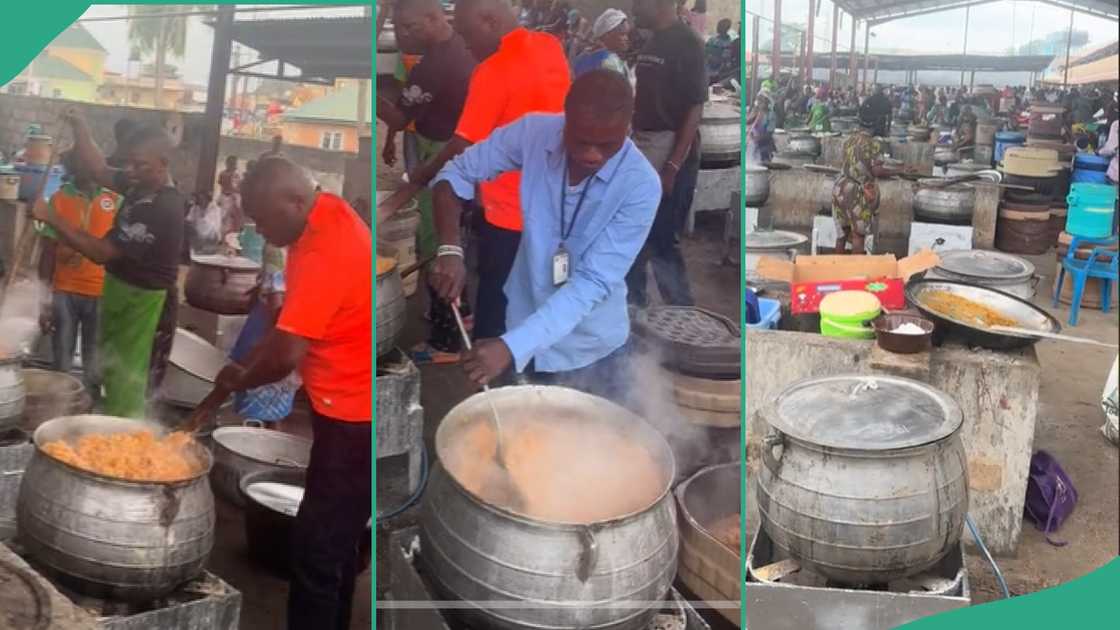 Man shows RCCG kitchen during convention.