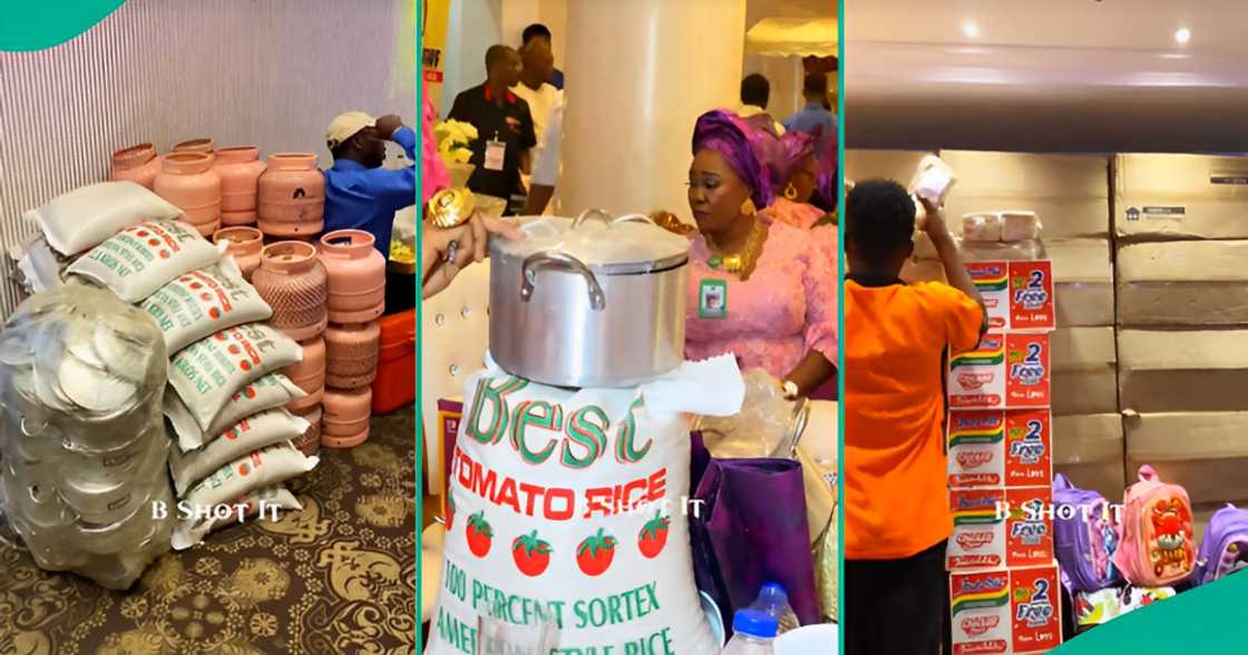 Wedding guests gets rice, bread, bags as souvenirs Wedding guests gets rice, bread, bags as souvenirs