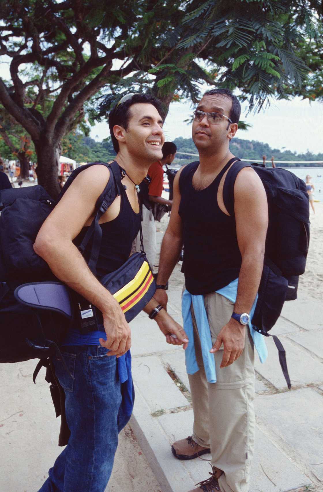 Danny Jimenez and Oswald Mendez before the start of the show
