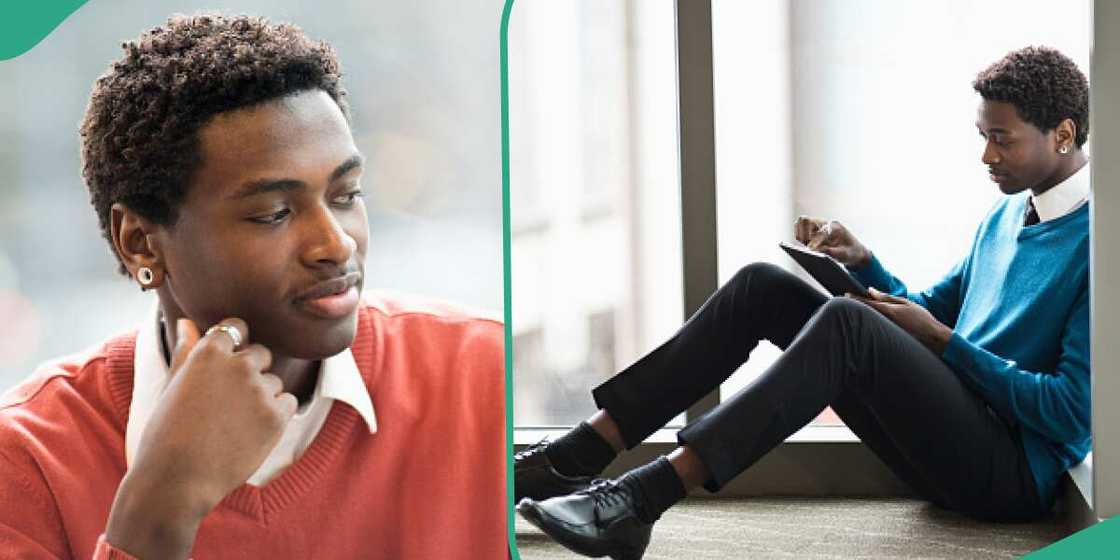 Reactions as church boy changes after failing course in year 3, begins wearing earrings Reactions as church boy changes after failing course in year 3, begins wearing earrings