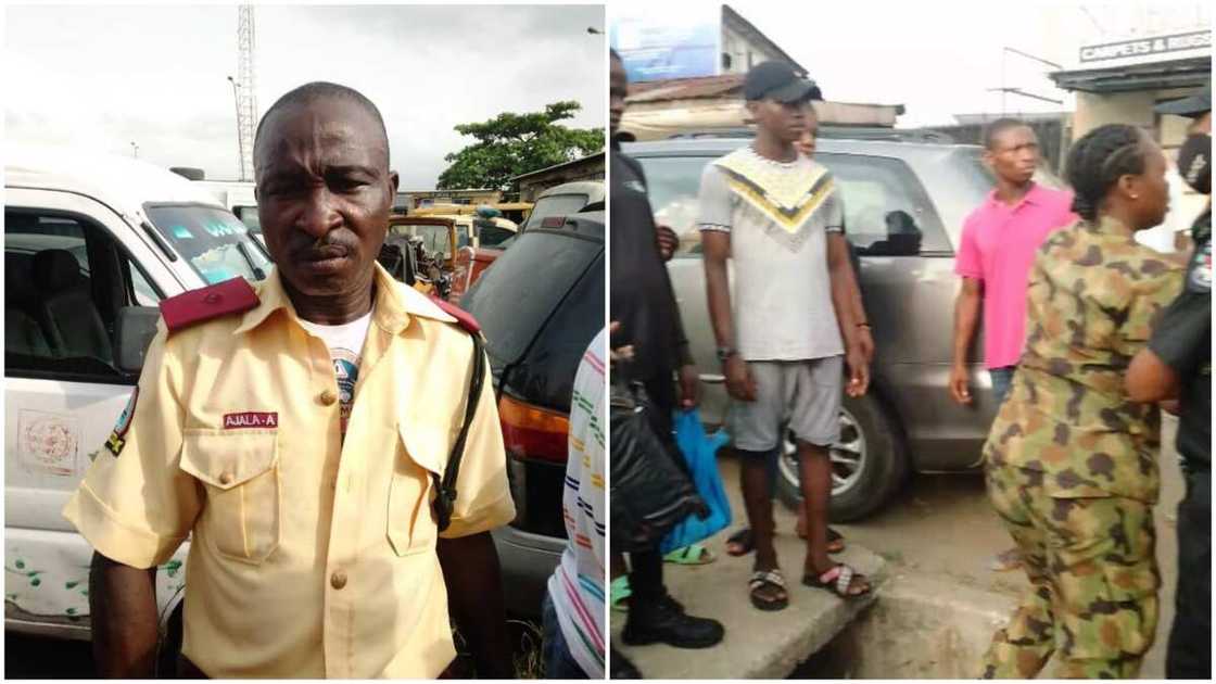 Traffic Violation: Naval Ratings Attack LASTMA Official for Arresting Commercial Bus Driver in Lagos Traffic Violation: Naval Ratings Attack LASTMA Official for Arresting Commercial Bus Driver in Lagos