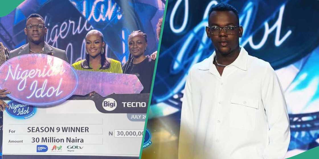 Check out Chima Udoye's reaction after he won Nigerian Idol season 9