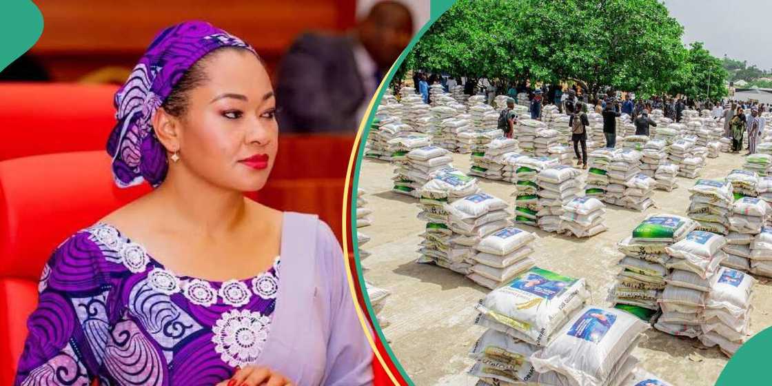 Senator Akpoti distributes palliatives to people of her constituency Senator Akpoti distributes palliatives to people of her constituency