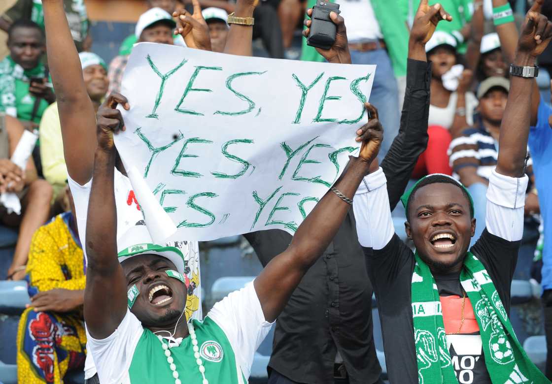 Super Eagles fans with renewed hope. Super Eagles fans with renewed hope.