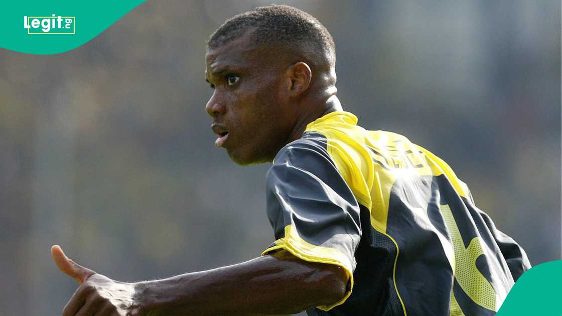 Sunday Oliseh, Borussia Dortmund, Signal Iduna Park, Dortmund, Germany, Bundesliga. Sunday Oliseh, Borussia Dortmund, Signal Iduna Park, Dortmund, Germany, Bundesliga.