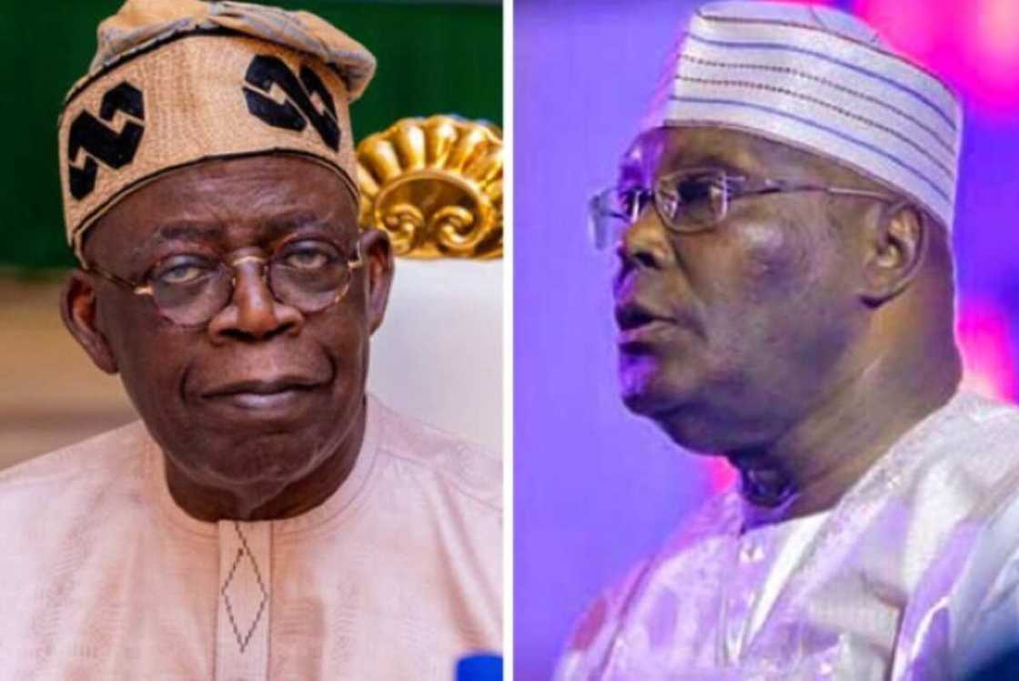 Zababben shugaban kasa Tinubu, da Atiku Abubakar Zababben shugaban kasa Tinubu, da Atiku Abubakar