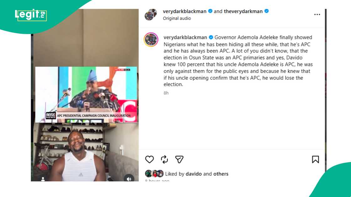 Davido makes his move after VDM’s comment about Governor Adeleke goes viral