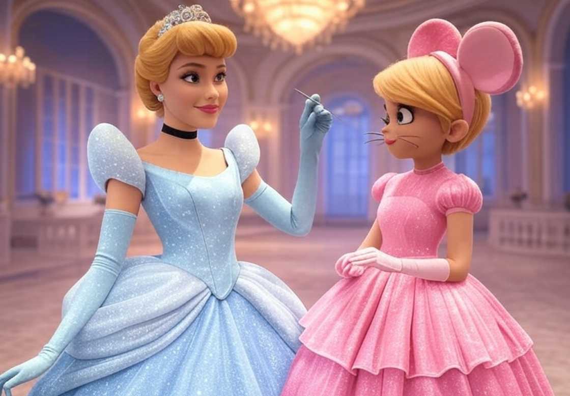 Cinderella and Perla costume Cinderella and Perla costume