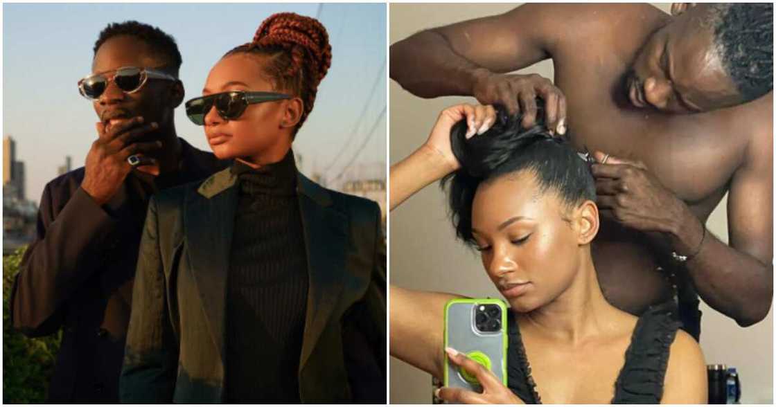 Singer Mr Eazi and fiancée Temi Otedola Singer Mr Eazi and fiancée Temi Otedola
