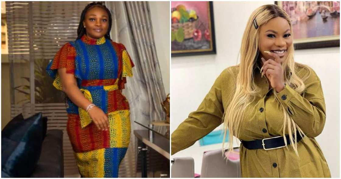 Actresses Oma Nnadi and Chioma Okoye Actresses Oma Nnadi and Chioma Okoye