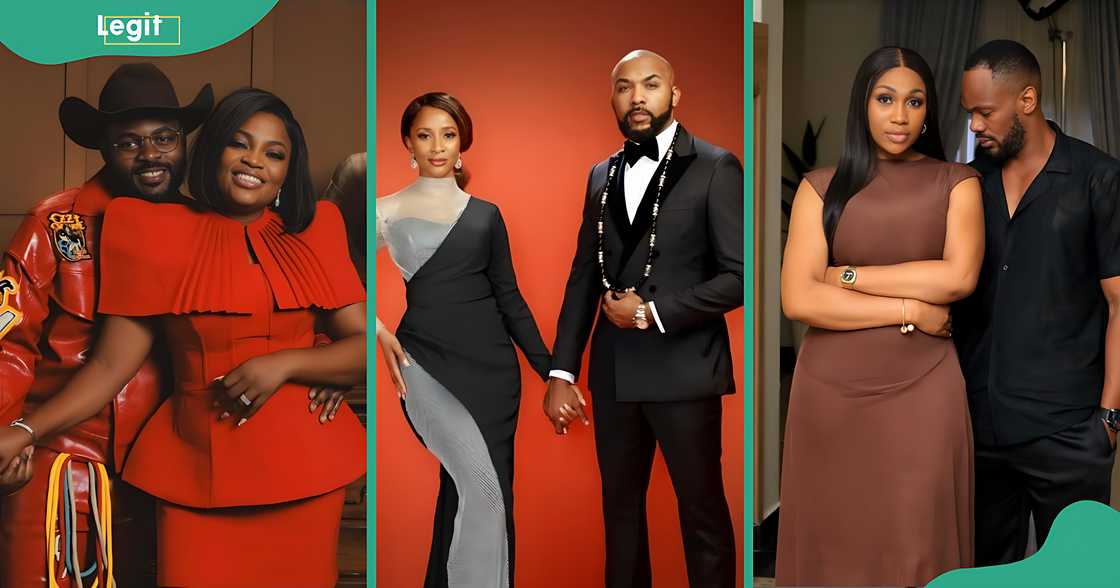 Nollywood’s on-screen couples: Funke Akindele and Falz, Banky W and Adesua Etomi-Wellington, Ebube Nwagbo and Daniel Etim Effiong