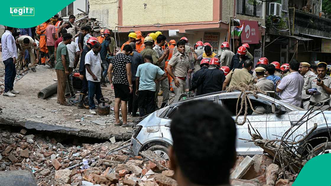 Satya Niketan building falls, leaving students injured while authorities investigate structural failure.