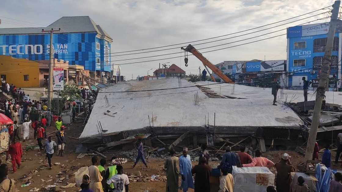 Kano Building Collapse/GSM Market/Many Trapped Kano Building Collapse/GSM Market/Many Trapped