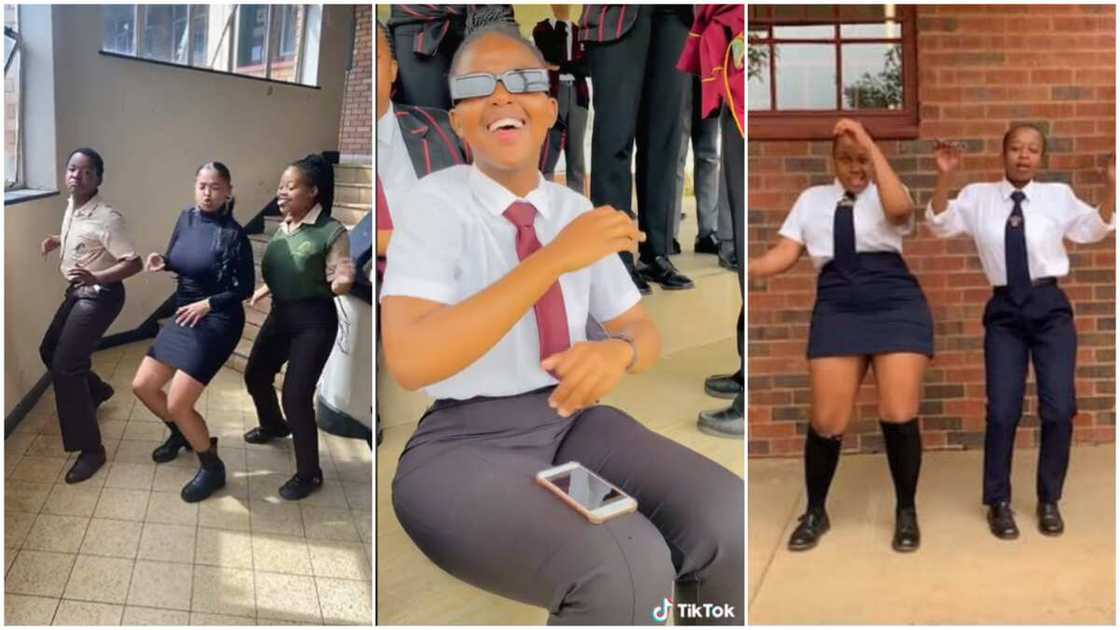 Students in uniforms/dancing with style and class. Students in uniforms/dancing with style and class.