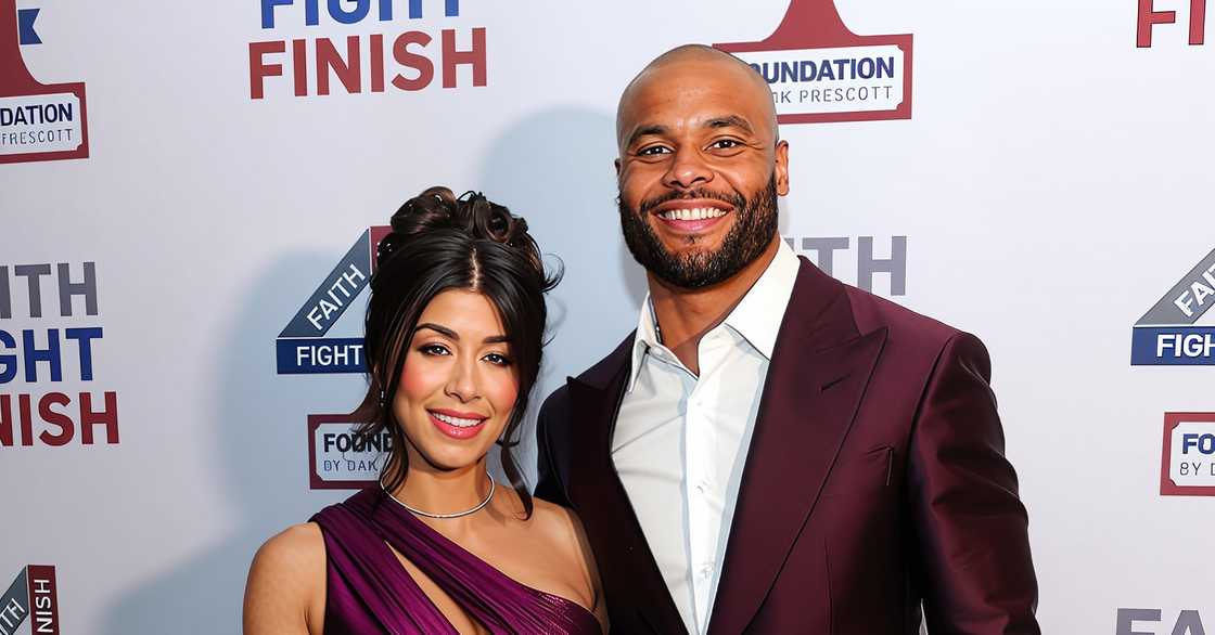 Sarah Jane Ramos and Dak Prescott pose for a photo at Thompson Hotel Dallas Sarah Jane Ramos and Dak Prescott pose for a photo at Thompson Hotel Dallas