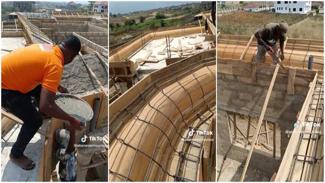 Parapet building/men worked at construction site. Parapet building/men worked at construction site.