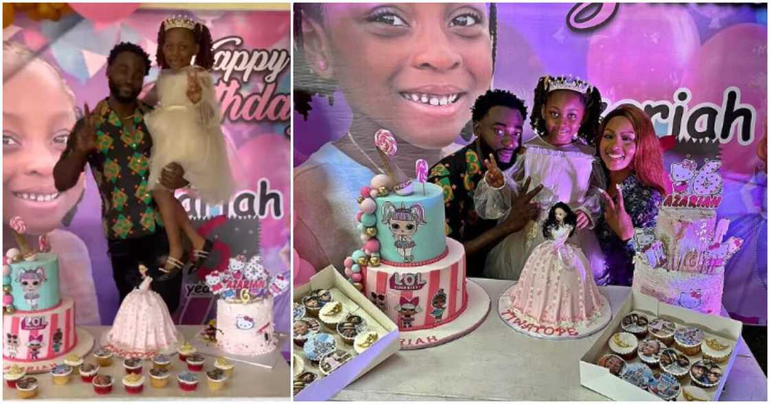Actress Osas Ighodaro and Gbenro Ajibade's daughter clocks 6. Actress Osas Ighodaro and Gbenro Ajibade's daughter clocks 6.