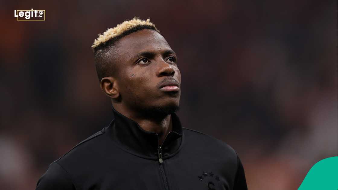 Galatasaray loanee Victor Osimhen during a Turkish Super League match against Bodrum in Istanbul, Turkey. Galatasaray loanee Victor Osimhen during a Turkish Super League match against Bodrum in Istanbul, Turkey.