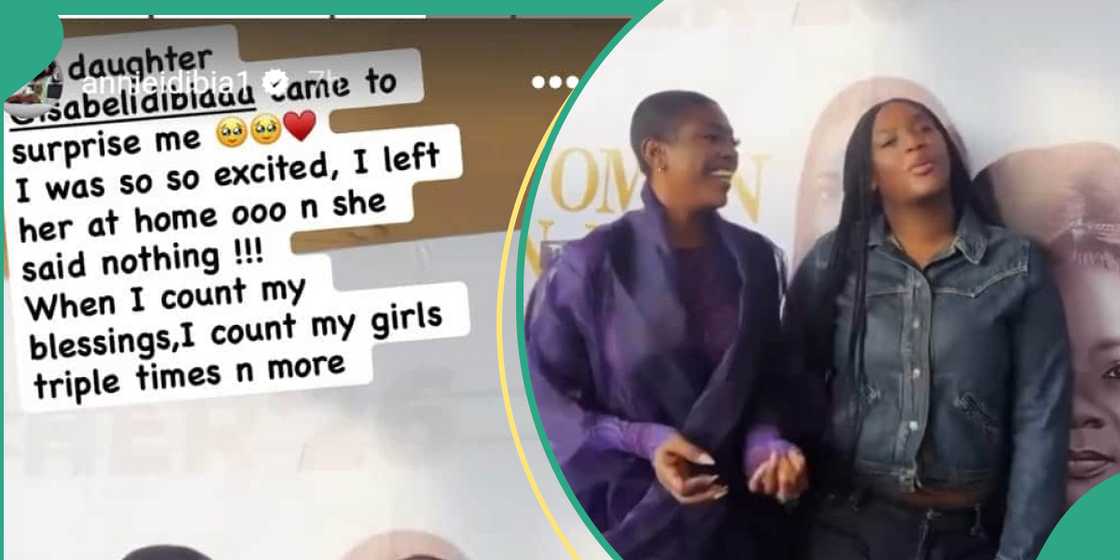 Annie Idibia reveals how Isabel caught her off guard