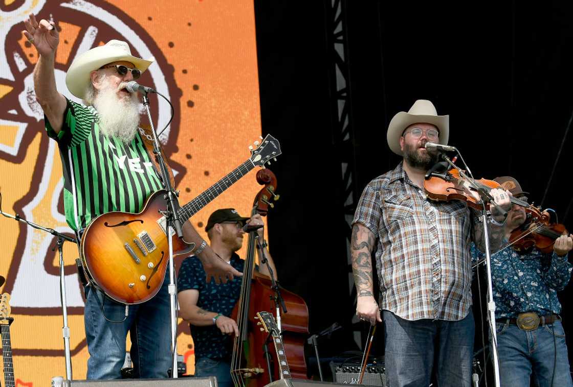 Ray Benson (L) of Asleep at the Wheel performs on stage Ray Benson (L) of Asleep at the Wheel performs on stage
