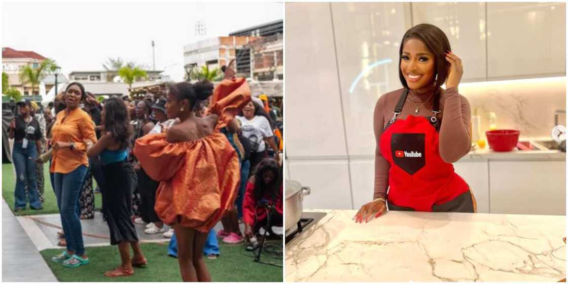 Christians hold Sunday service at Hilda Baci's cooking spot, Hilda Baci Christians hold Sunday service at Hilda Baci's cooking spot, Hilda Baci