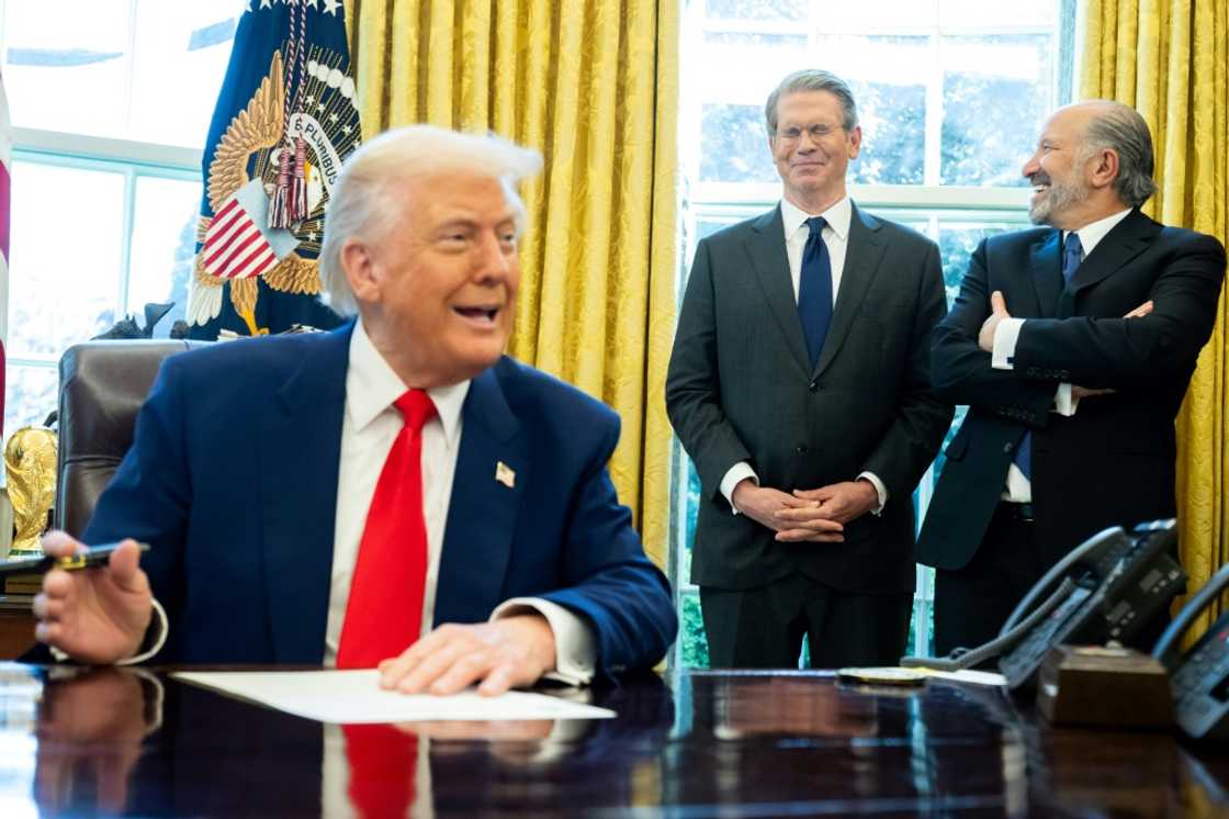US President Donald Trump said he huddled with Treasury Secretary Scott Bessent and Commerce Secretary Howard Lutnick before announcing the 90-day pause on tariffs US President Donald Trump said he huddled with Treasury Secretary Scott Bessent and Commerce Secretary Howard Lutnick before announcing the 90-day pause on tariffs