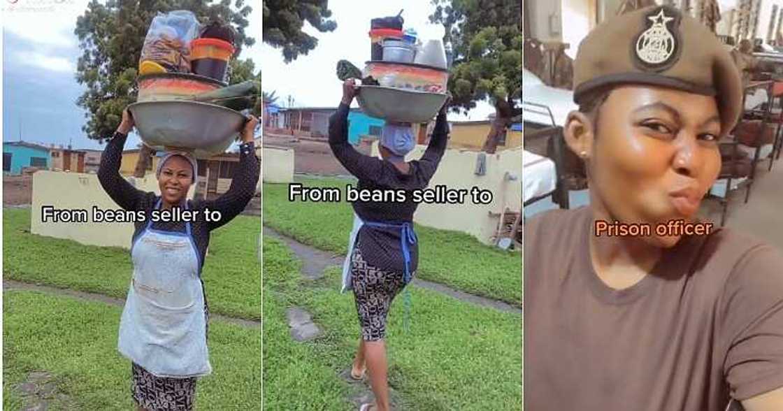Beans seller turns prison officer, transformation video Beans seller turns prison officer, transformation video