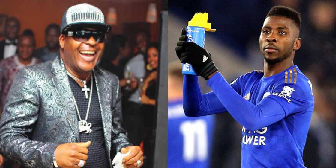 Iheanacho teaches his oyibo coach how to dance to Shina Peters' juju song (video) Iheanacho teaches his oyibo coach how to dance to Shina Peters' juju song (video)