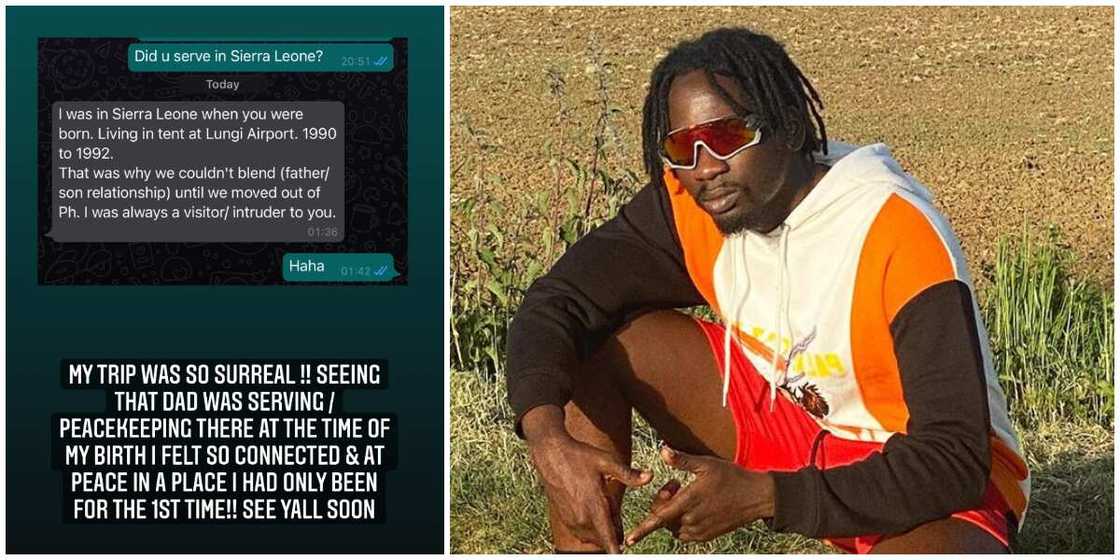 Mr Eazi's dad explains the reason why they once had a fractured relationship (screenshot) Mr Eazi's dad explains the reason why they once had a fractured relationship (screenshot)