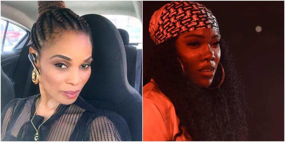 Actress Georgina Onuoha and Tiwa Savage Actress Georgina Onuoha and Tiwa Savage