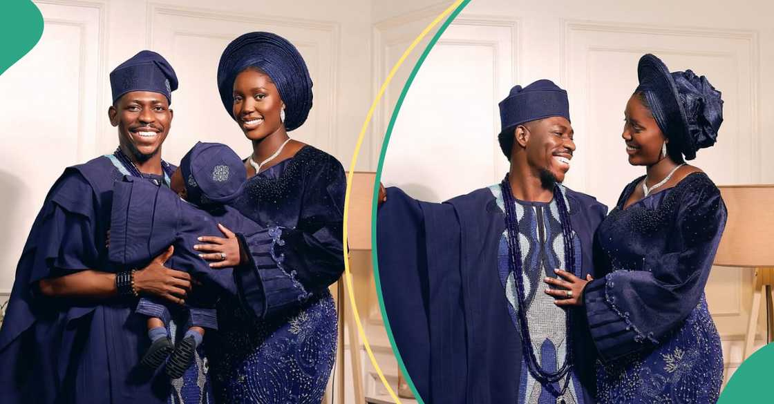 Gospel singer Moses Bliss and wife dedicate their son in church Gospel singer Moses Bliss and wife dedicate their son in church