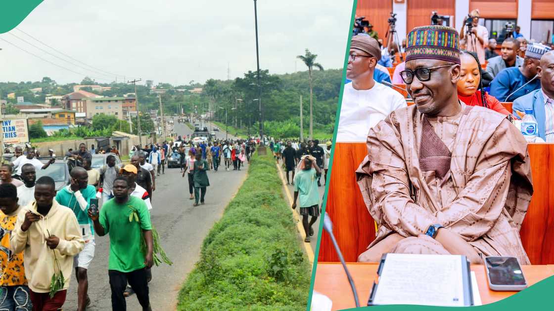 Protesters paid to protest against NNP caught exchanging blows in Abuja hotel over money from sponsors.