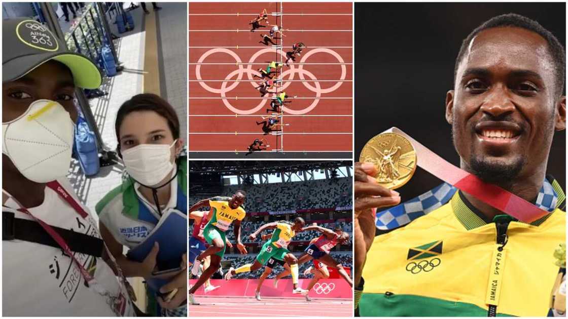 The Olympian said he got on the wrong bus while listening to music. The Olympian said he got on the wrong bus while listening to music.