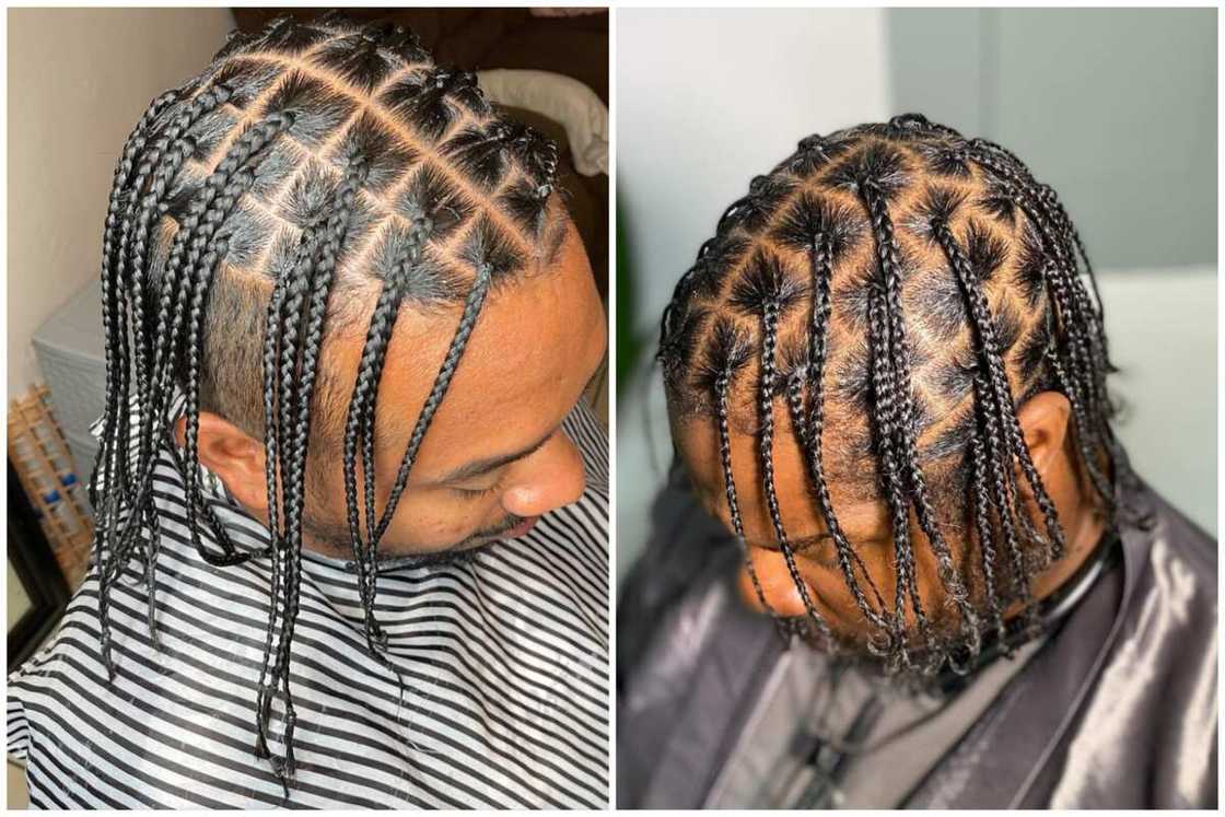 Box braids for men with long hair Box braids for men with long hair