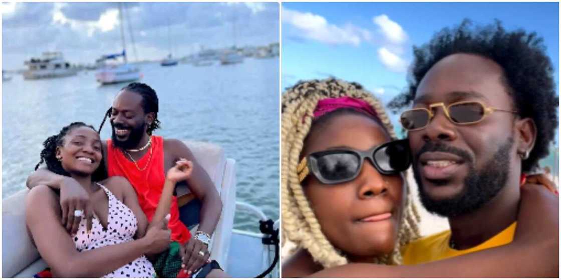 Singer Simi with her husband Adekunle Gold on vacation Singer Simi with her husband Adekunle Gold on vacation
