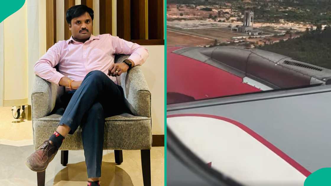 Observant man discovers 'liquid' coming out of Air India Express plane wing engine during recent flight Observant man discovers 'liquid' coming out of Air India Express plane wing engine during recent flight